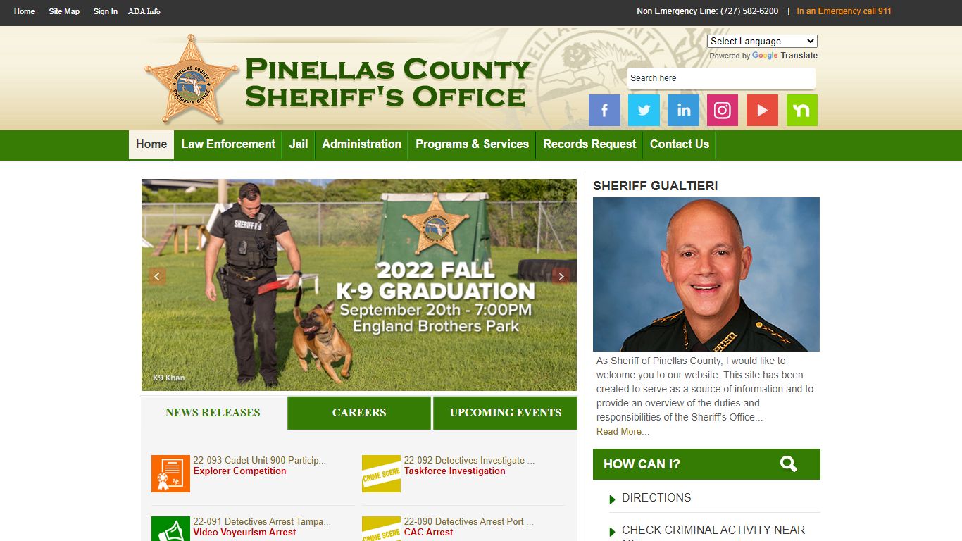 Records Division - Pinellas County Sheriff's Office